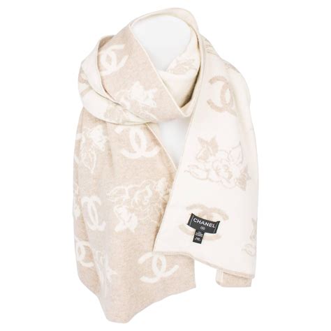 chanel scarf beige